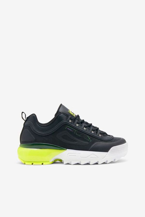 Fila Disruptor 2A Women's Sneakers - Black/White/Yellow,NZ 365-52897